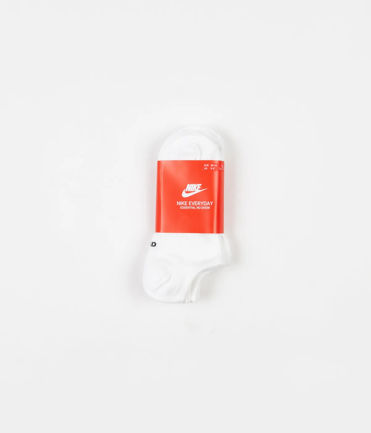 Nike Everyday Essential No Show Socks (3 Pair) - White / Black