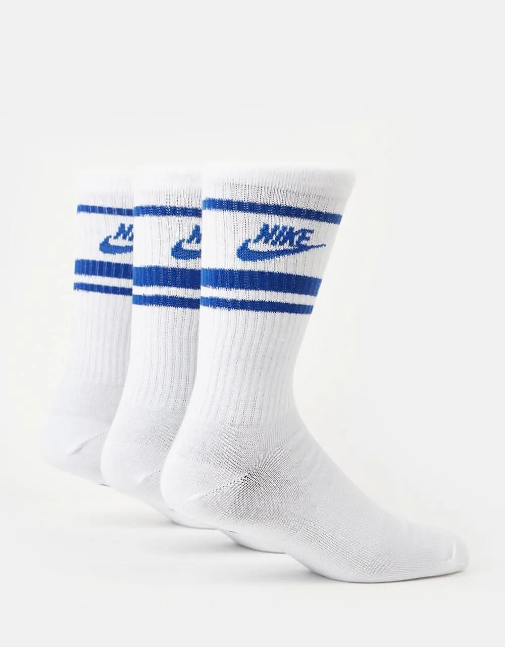 Nike Sportswear Everyday Essential 3 Pack Socks - White/Game Royal/Game Royal