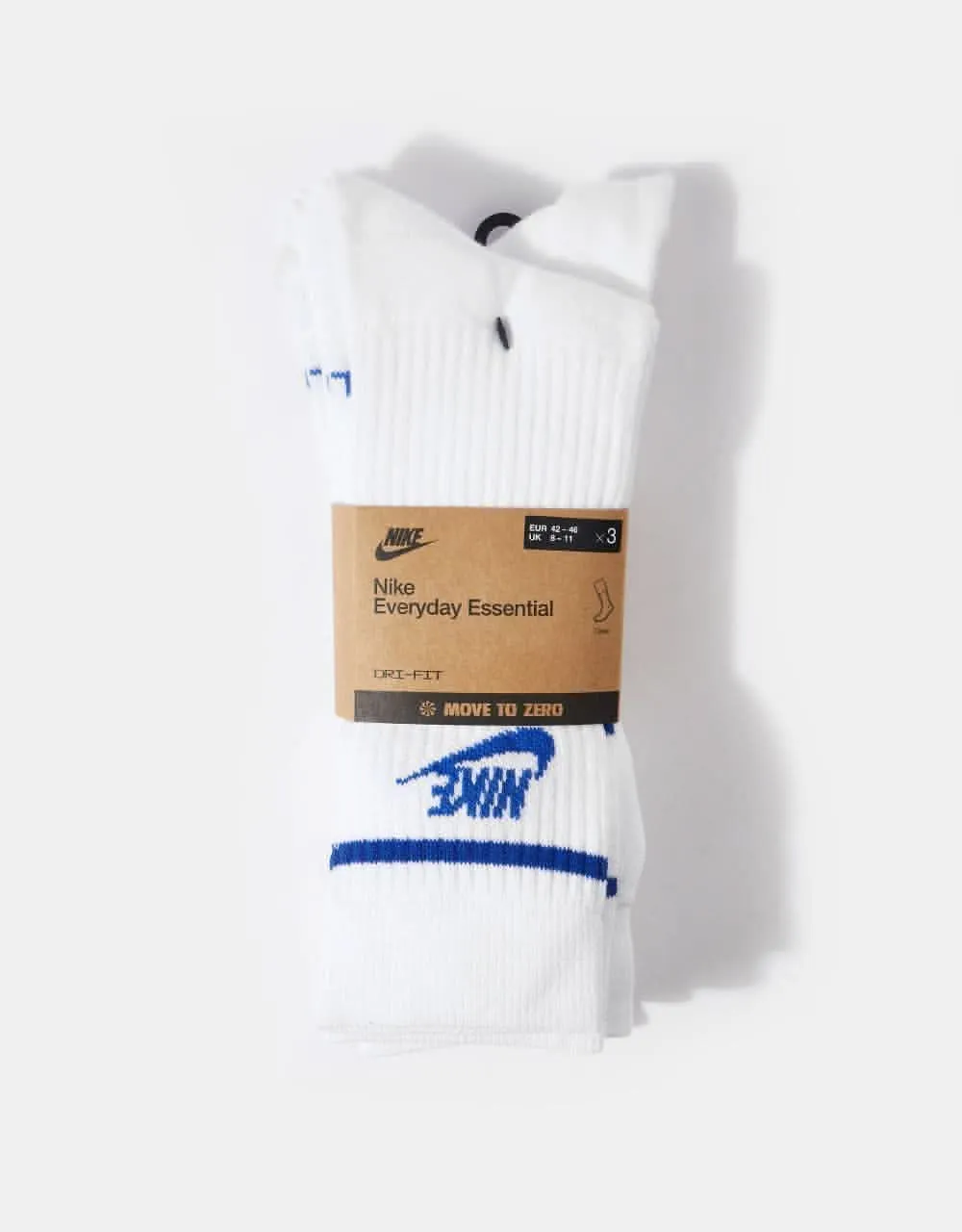 Nike Sportswear Everyday Essential 3 Pack Socks - White/Game Royal/Game Royal