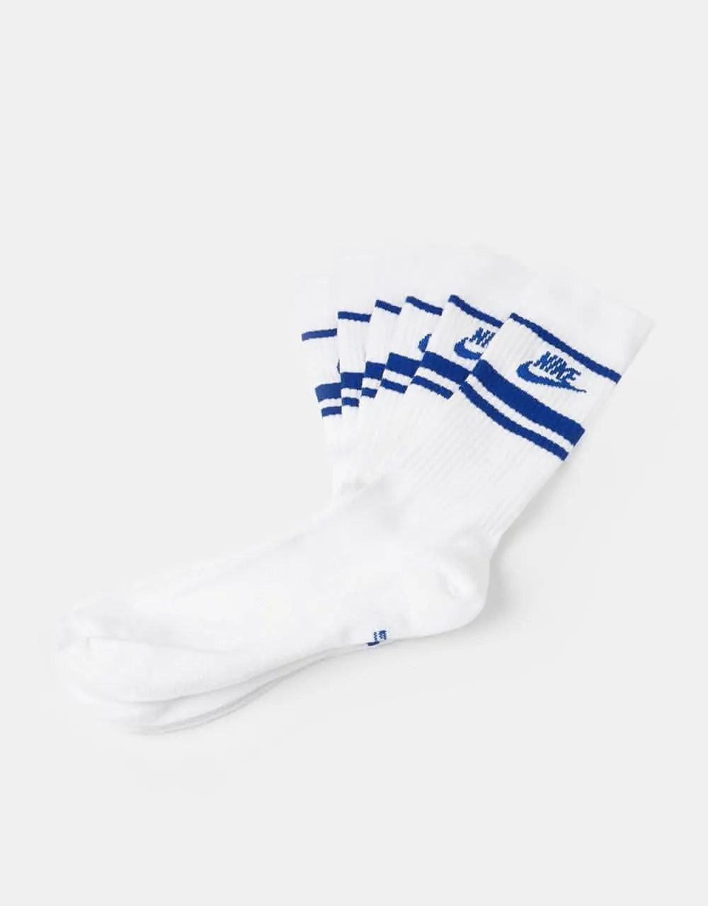 Nike Sportswear Everyday Essential 3 Pack Socks - White/Game Royal/Game Royal