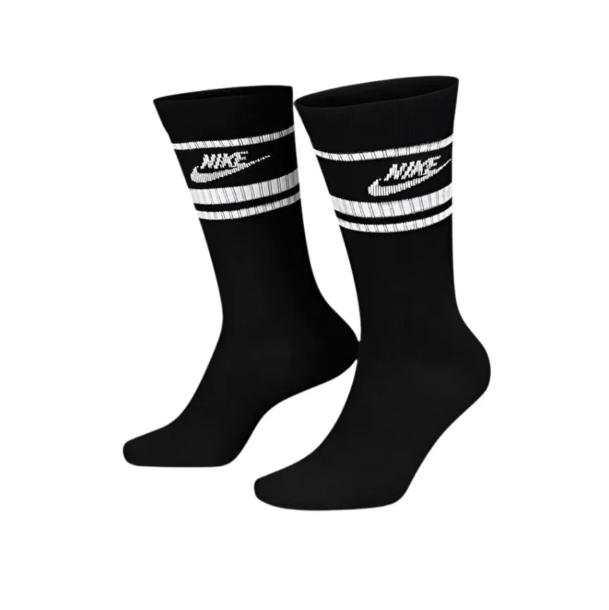 Nike Sportswear Everyday Essential Crew Socks ( 3 Pack) - Black