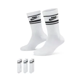 Nike Sportswear Everyday Essential Crew Socks (3 Pairs) White Black