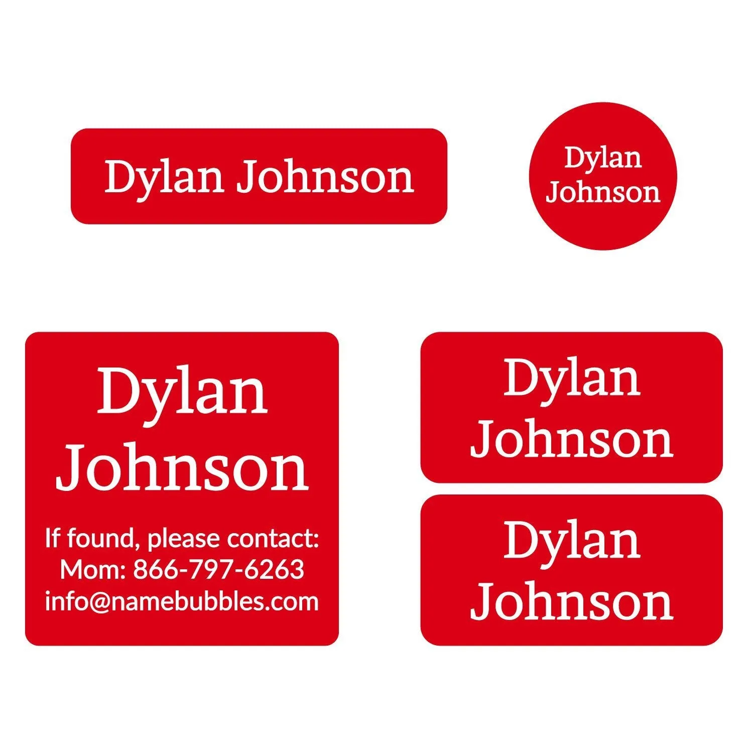 One Color Sports Labels Pack