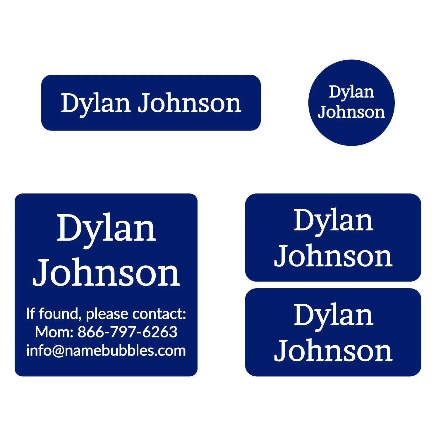 One Color Sports Labels Pack