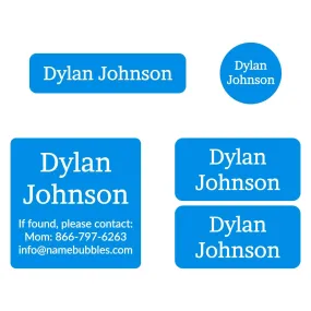 One Color Sports Labels Pack