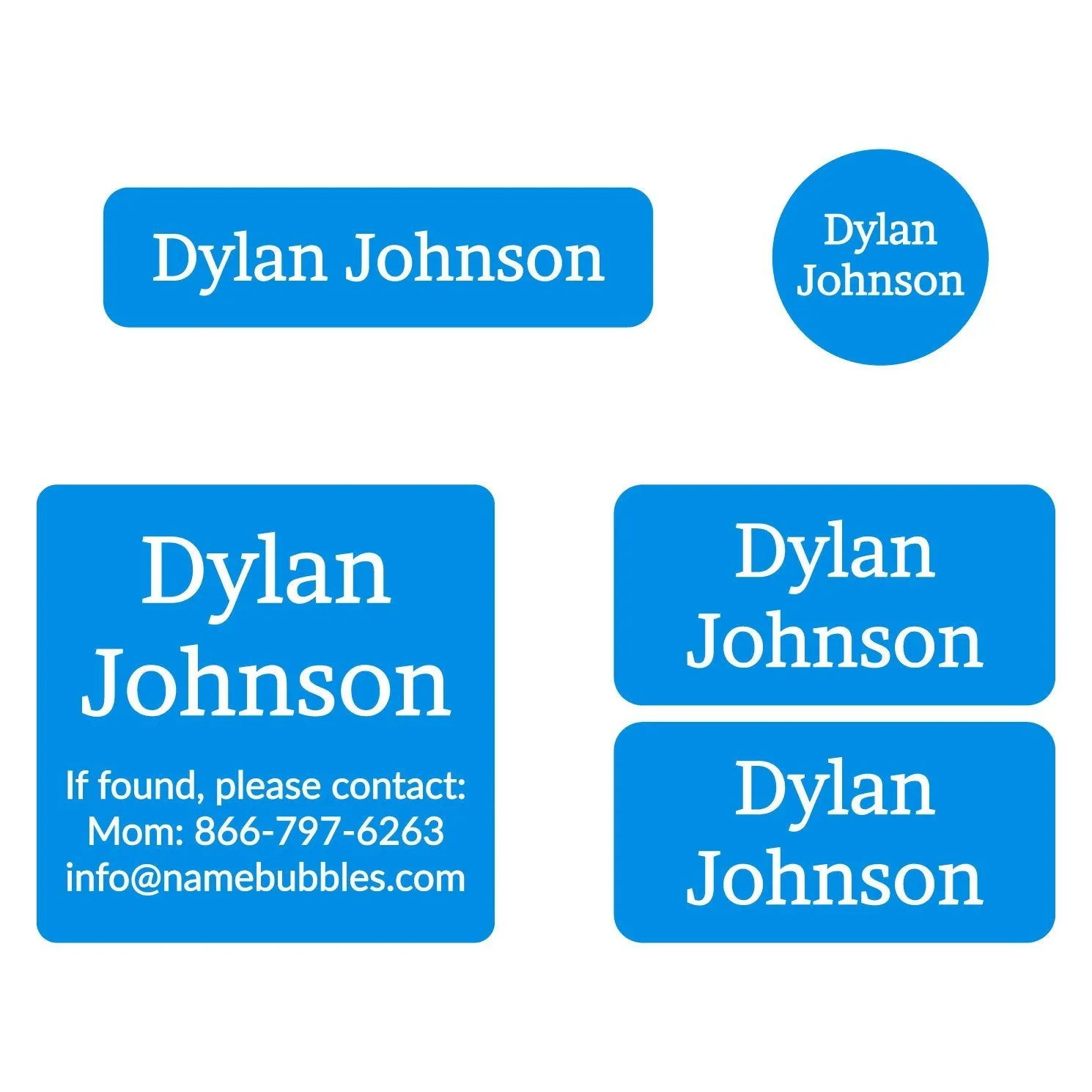 One Color Sports Labels Pack