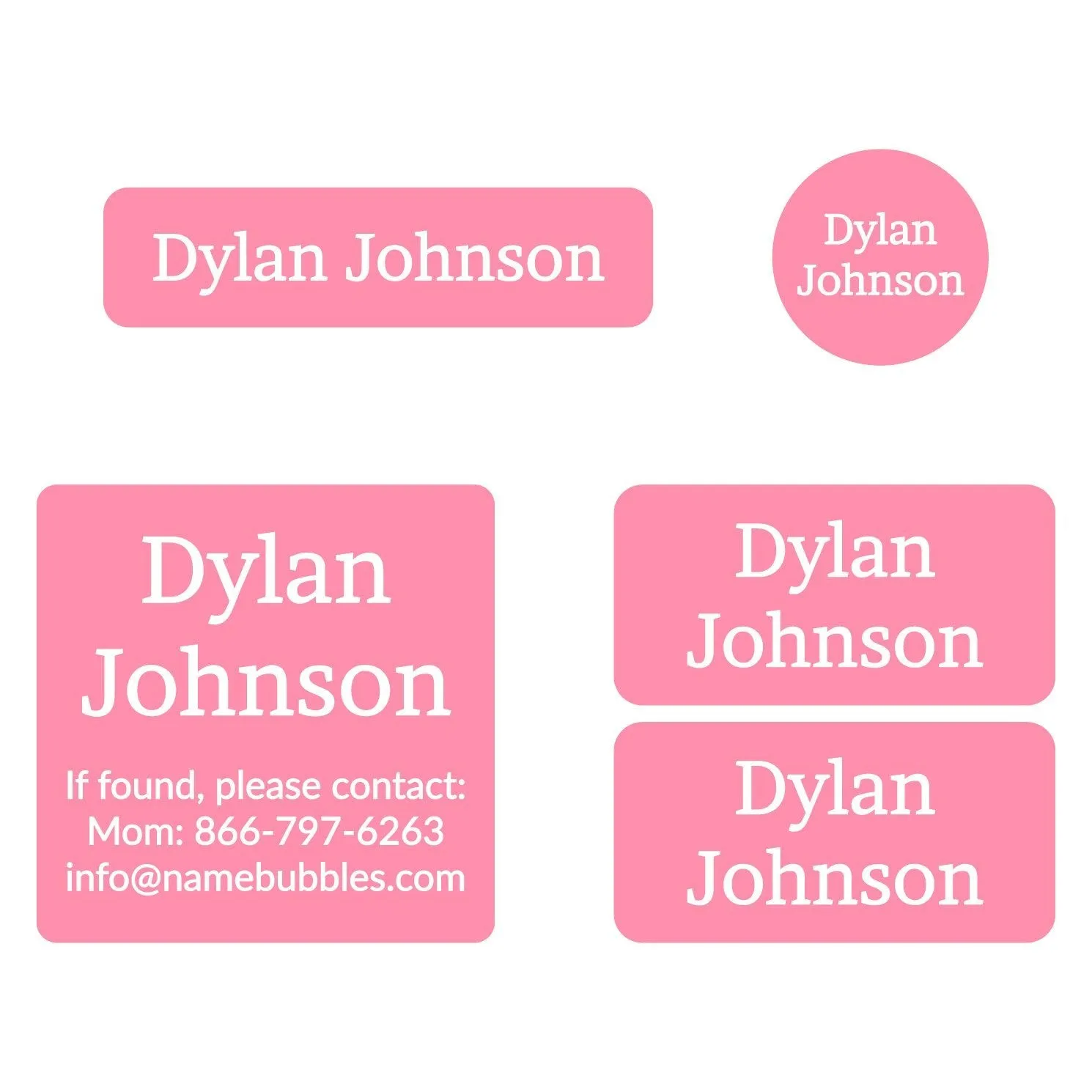 One Color Sports Labels Pack