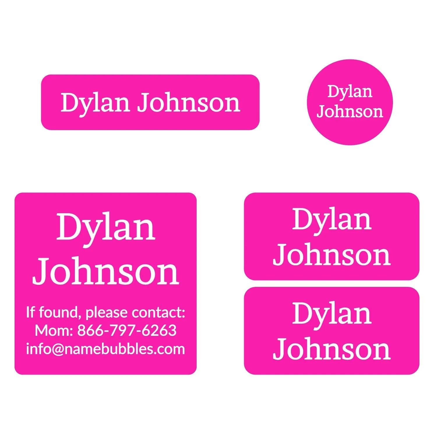 One Color Sports Labels Pack