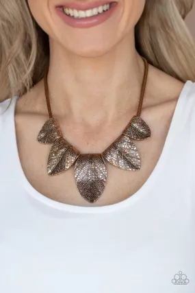 Paparazzi Necklace ~ Garden Gatherer - Copper
