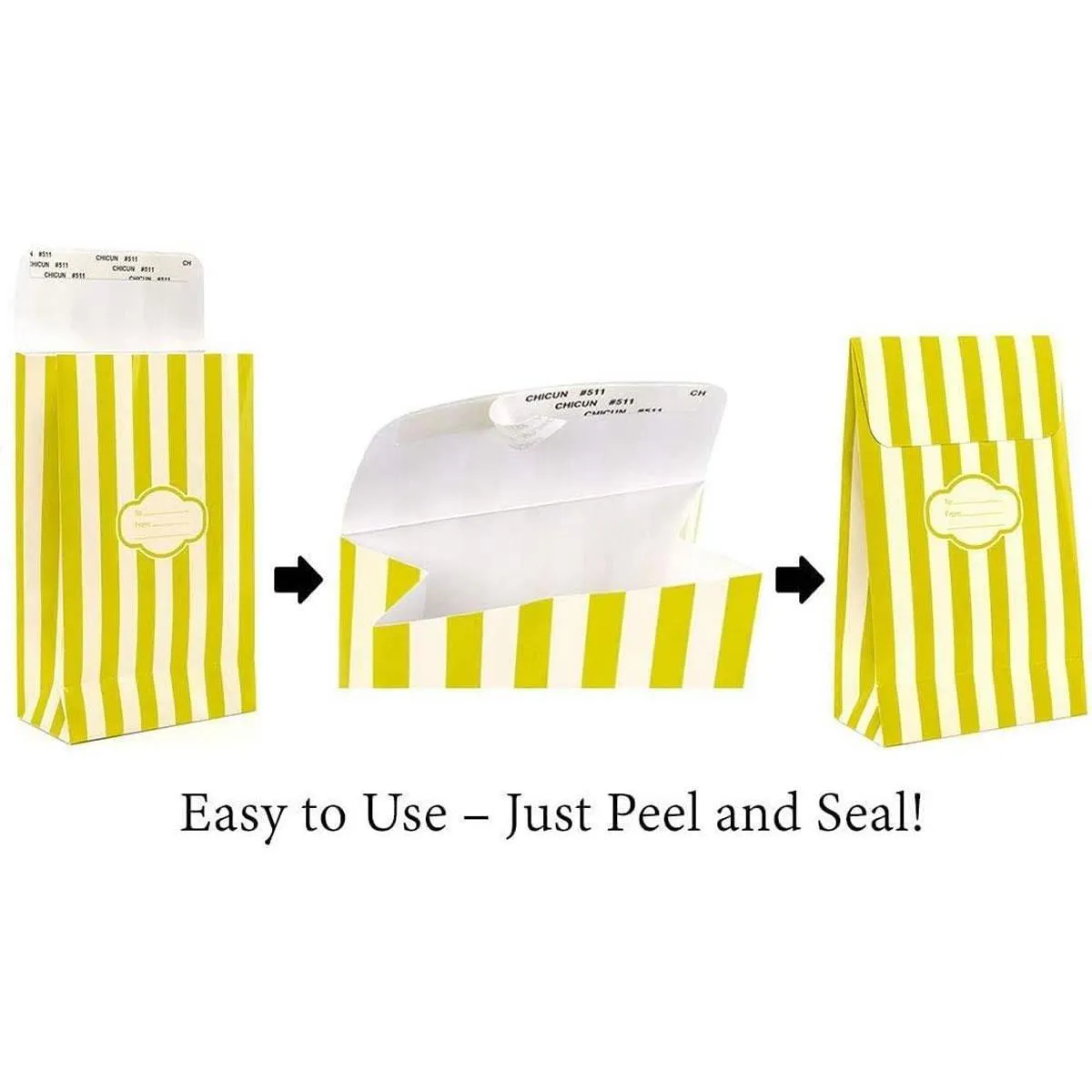 Peel & Seal Gift Bag Blue Stars 12pk Small No-Wrap Present