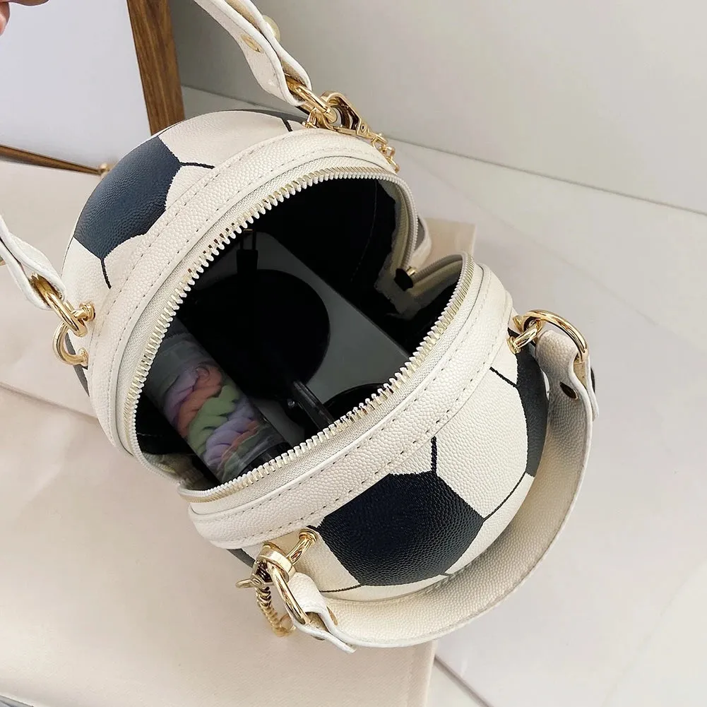 Personality INS Fashion Women Ball Bag Soft PU Leather Crossbody