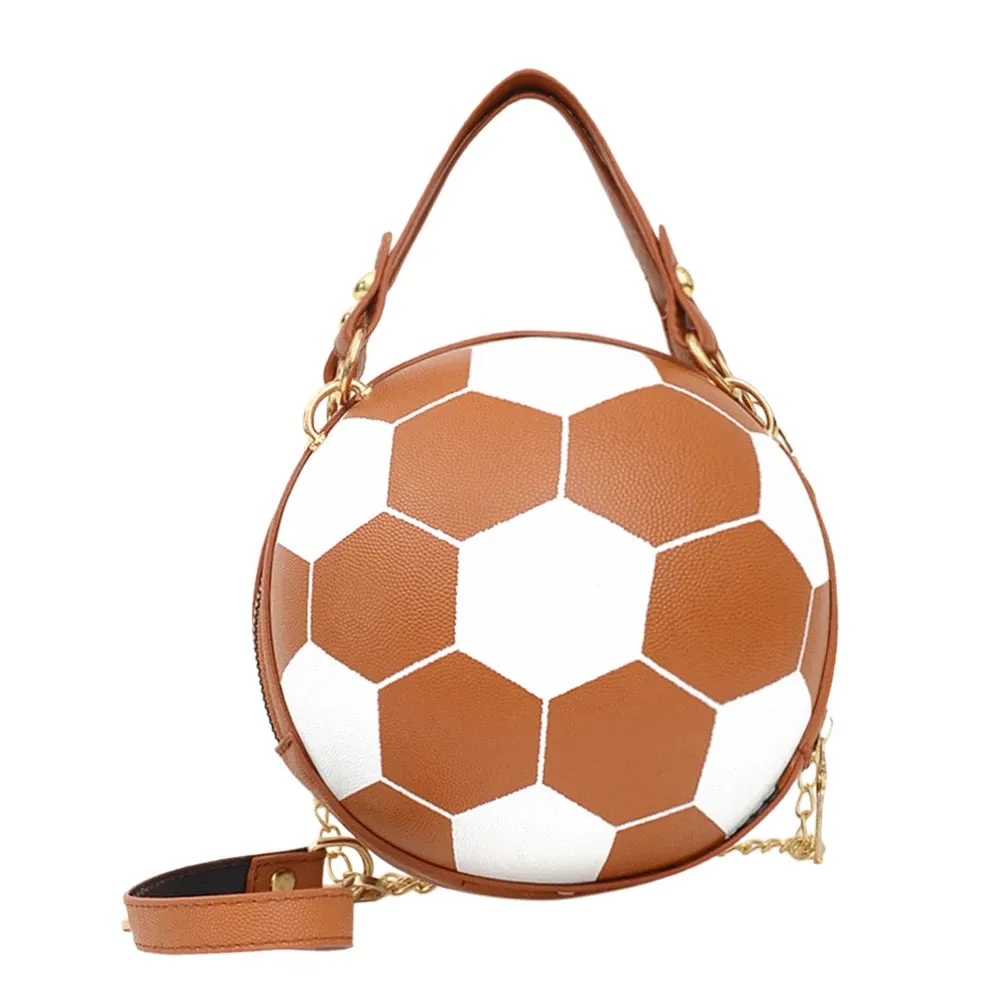 Personality INS Fashion Women Ball Bag Soft PU Leather Crossbody