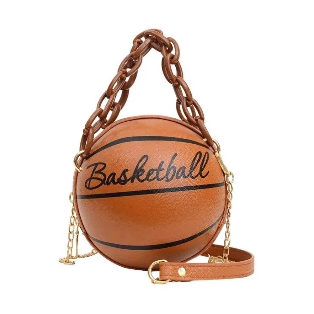 Personality INS Fashion Women Ball Bag Soft PU Leather Crossbody