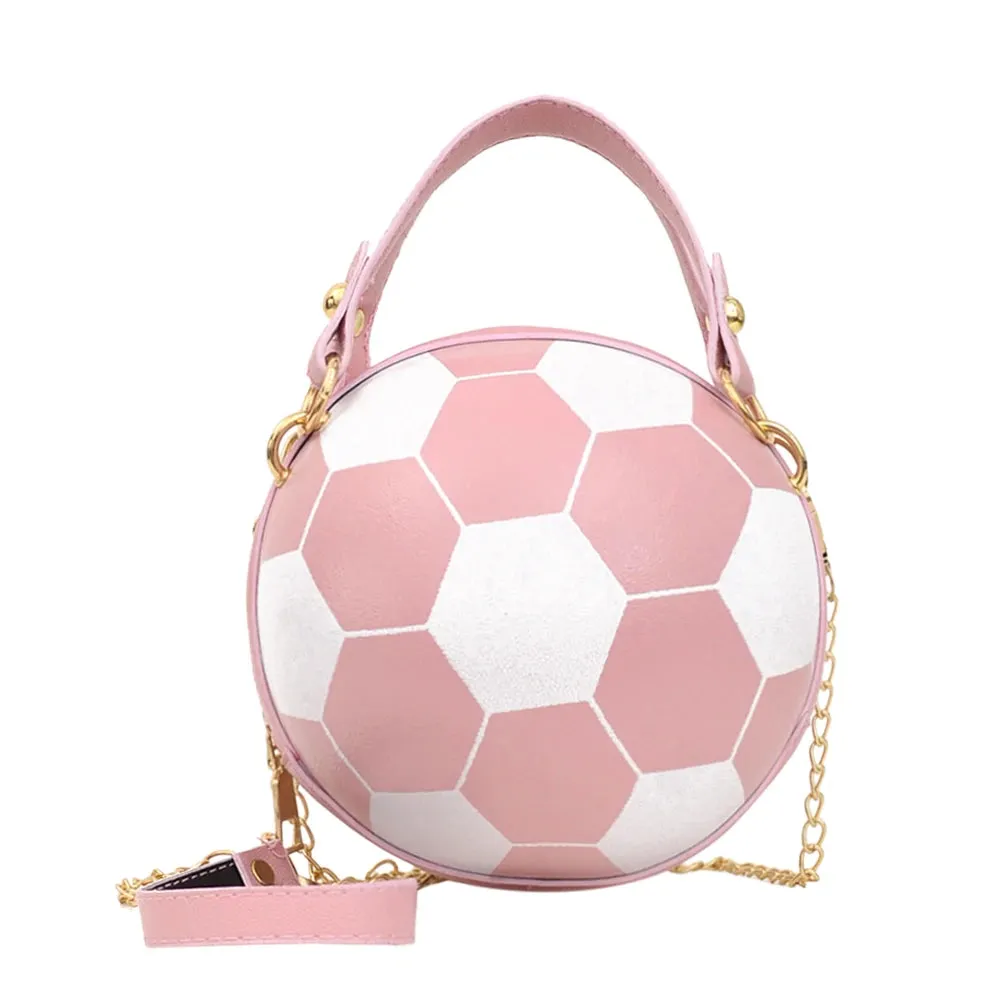 Personality INS Fashion Women Ball Bag Soft PU Leather Crossbody