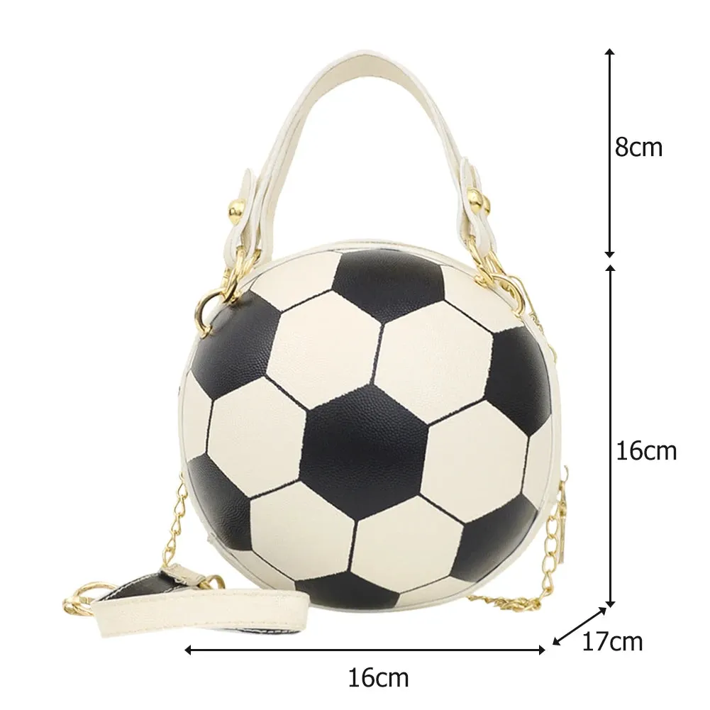 Personality INS Fashion Women Ball Bag Soft PU Leather Crossbody
