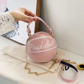 Personality INS Fashion Women Ball Bag Soft PU Leather Crossbody
