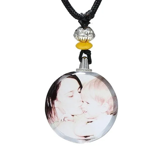Personalized Photo Crystal Pendant