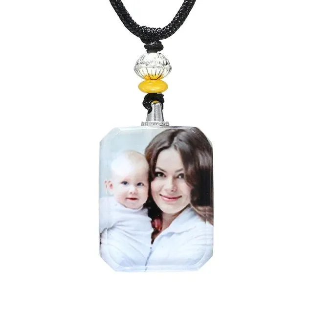 Personalized Photo Crystal Pendant