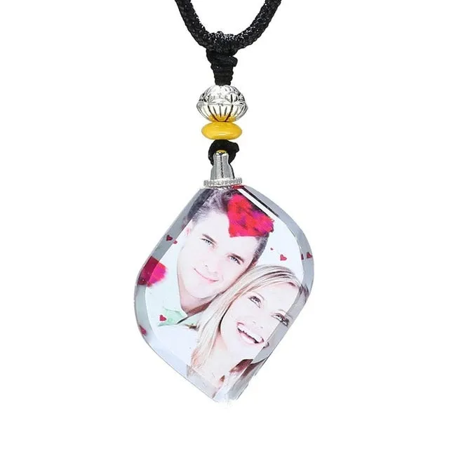 Personalized Photo Crystal Pendant