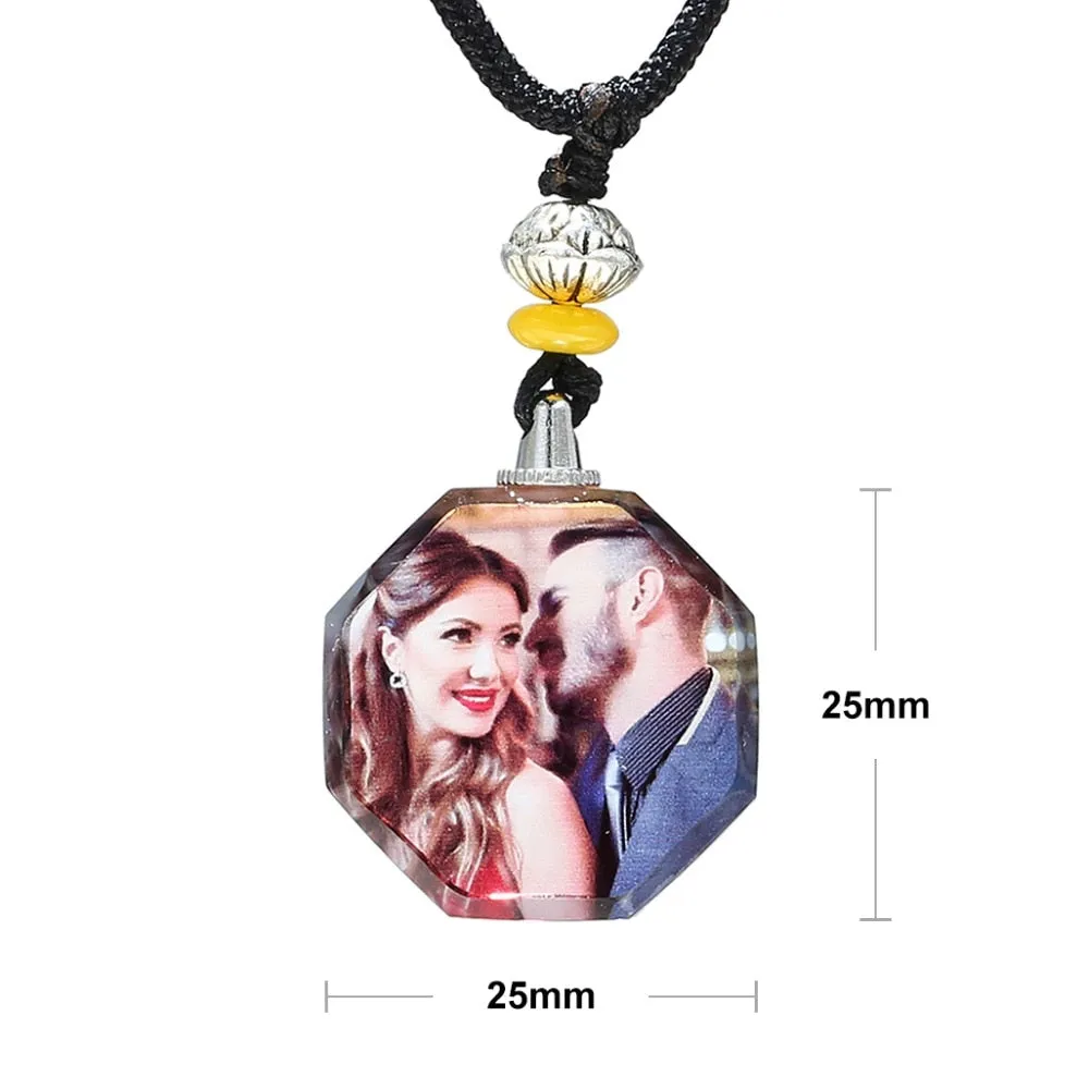 Personalized Photo Crystal Pendant