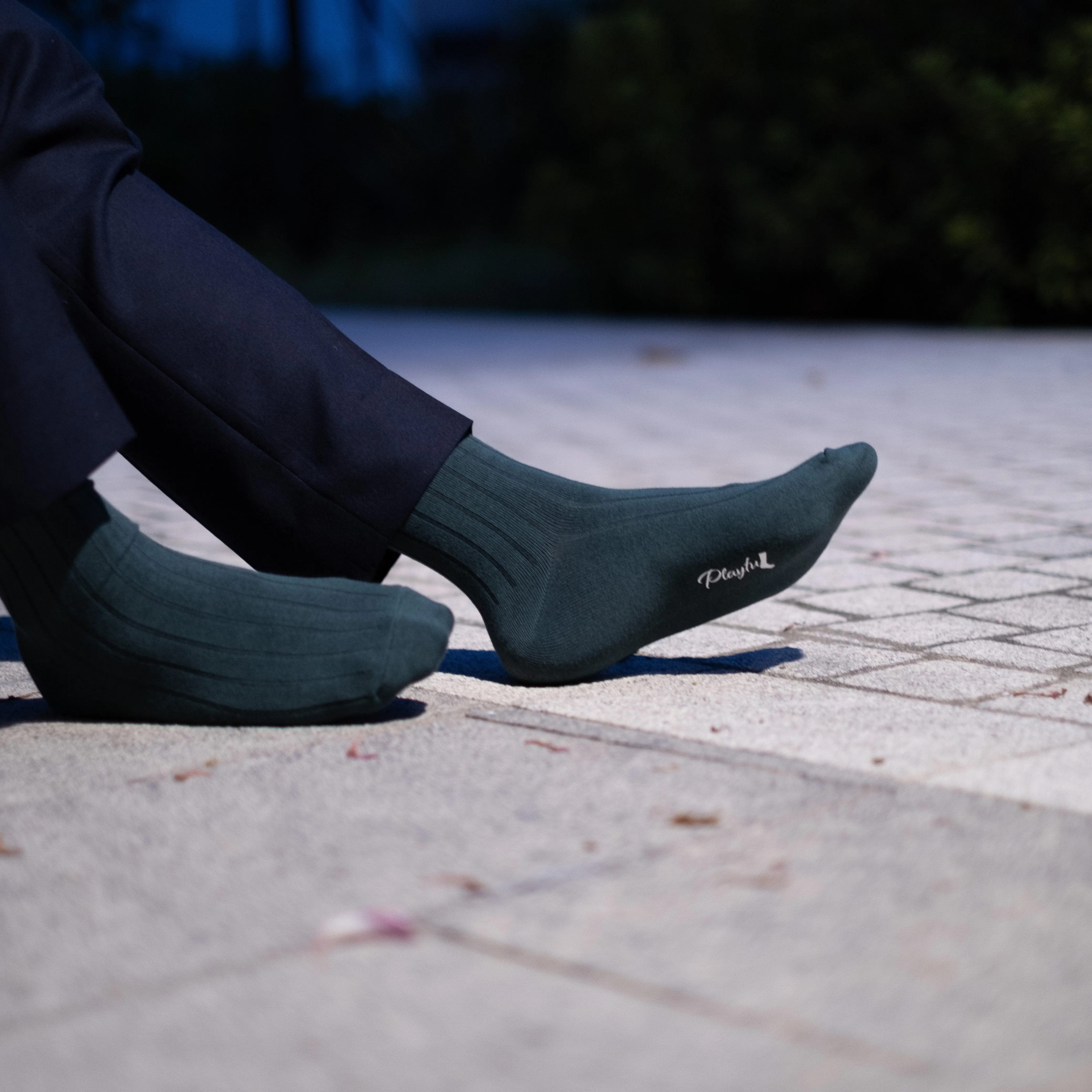 Playful Socks - Peacock Green
