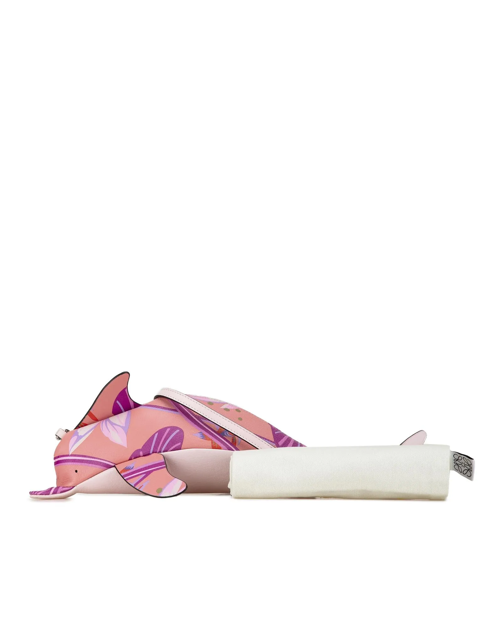 Printed Dolphin Crossbody Bag with Adjustable Strap and Top Zip Closure
