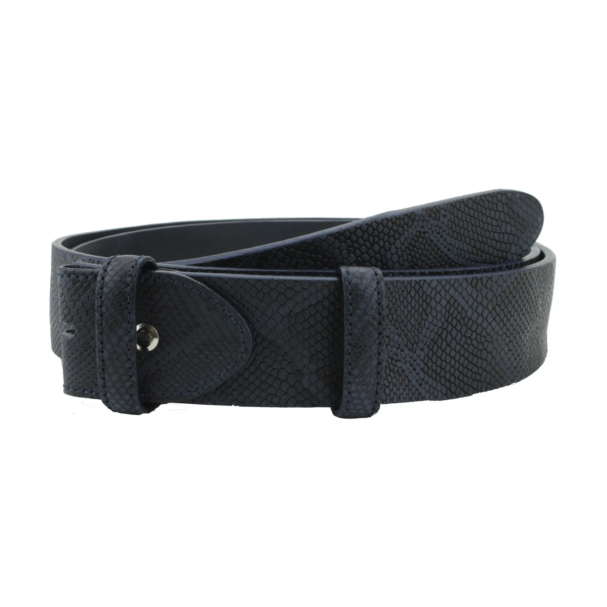 Python Texture Supple Unlined Belt Strap