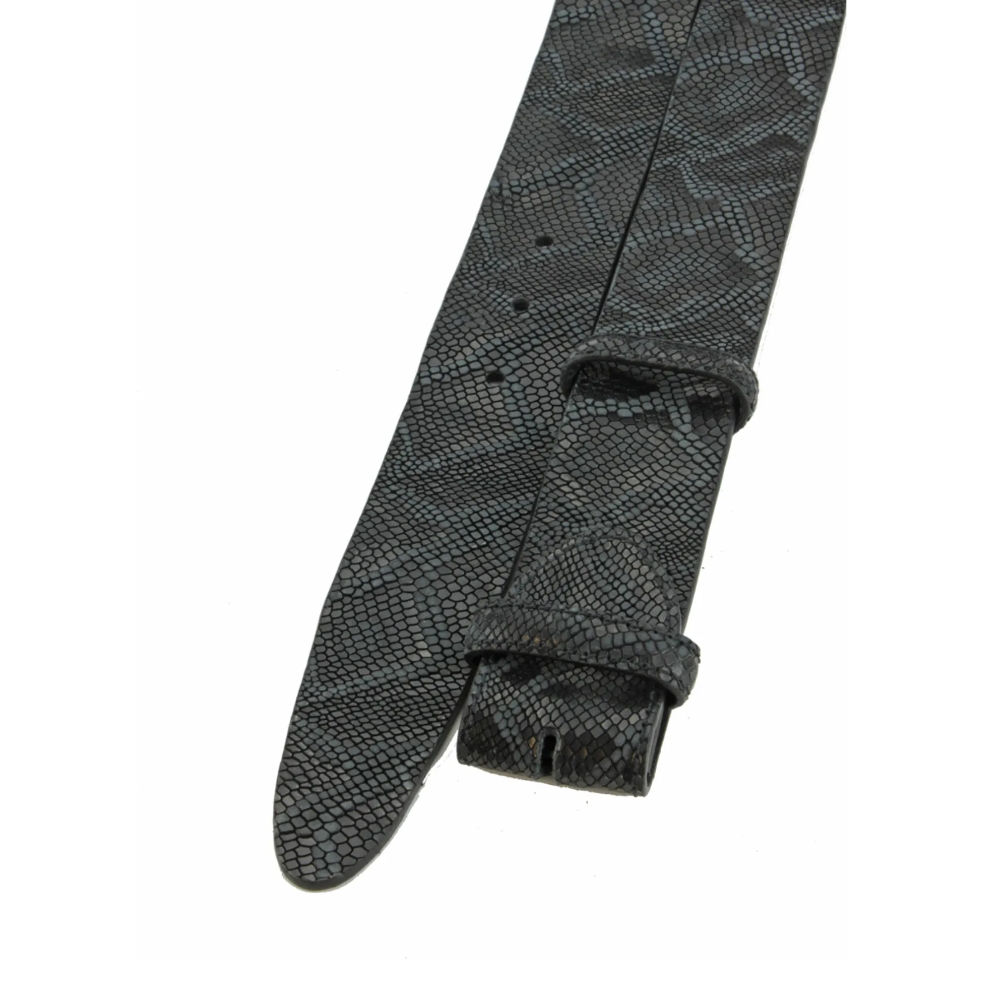Python Texture Supple Unlined Belt Strap