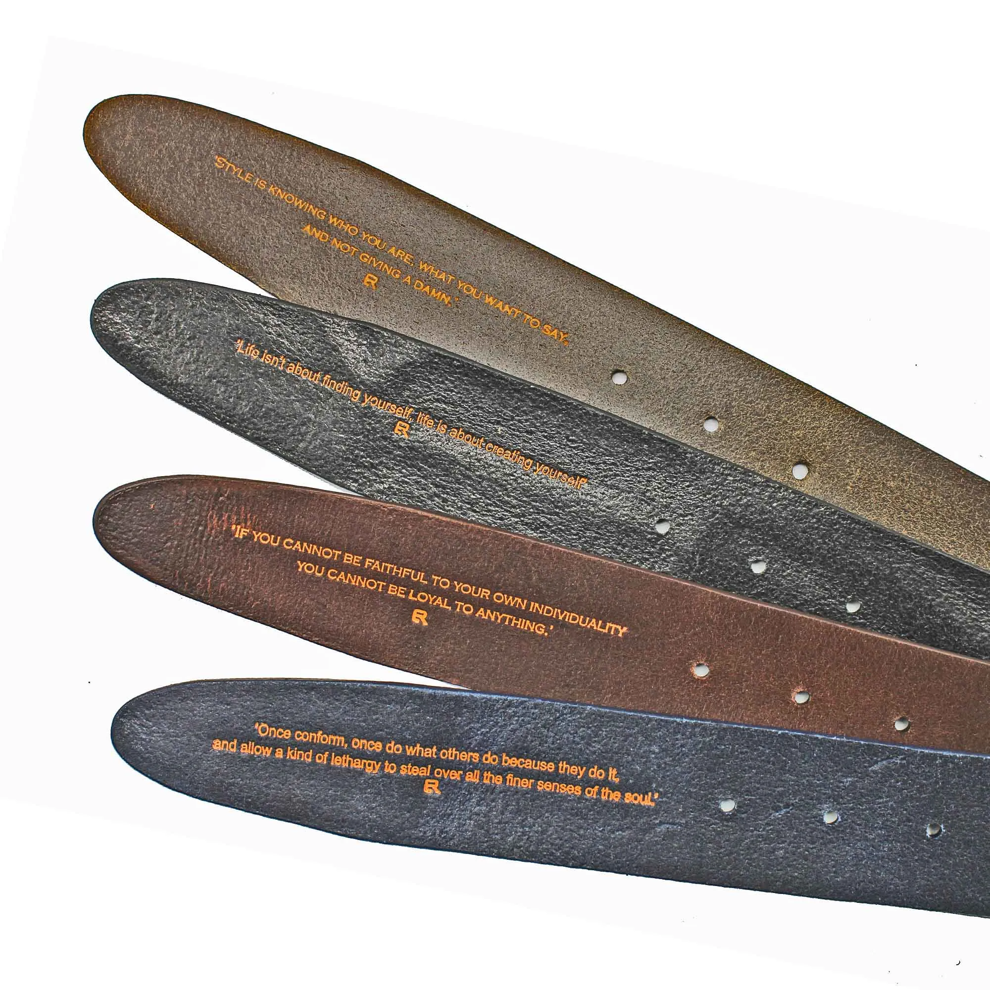 Python Texture Supple Unlined Belt Strap