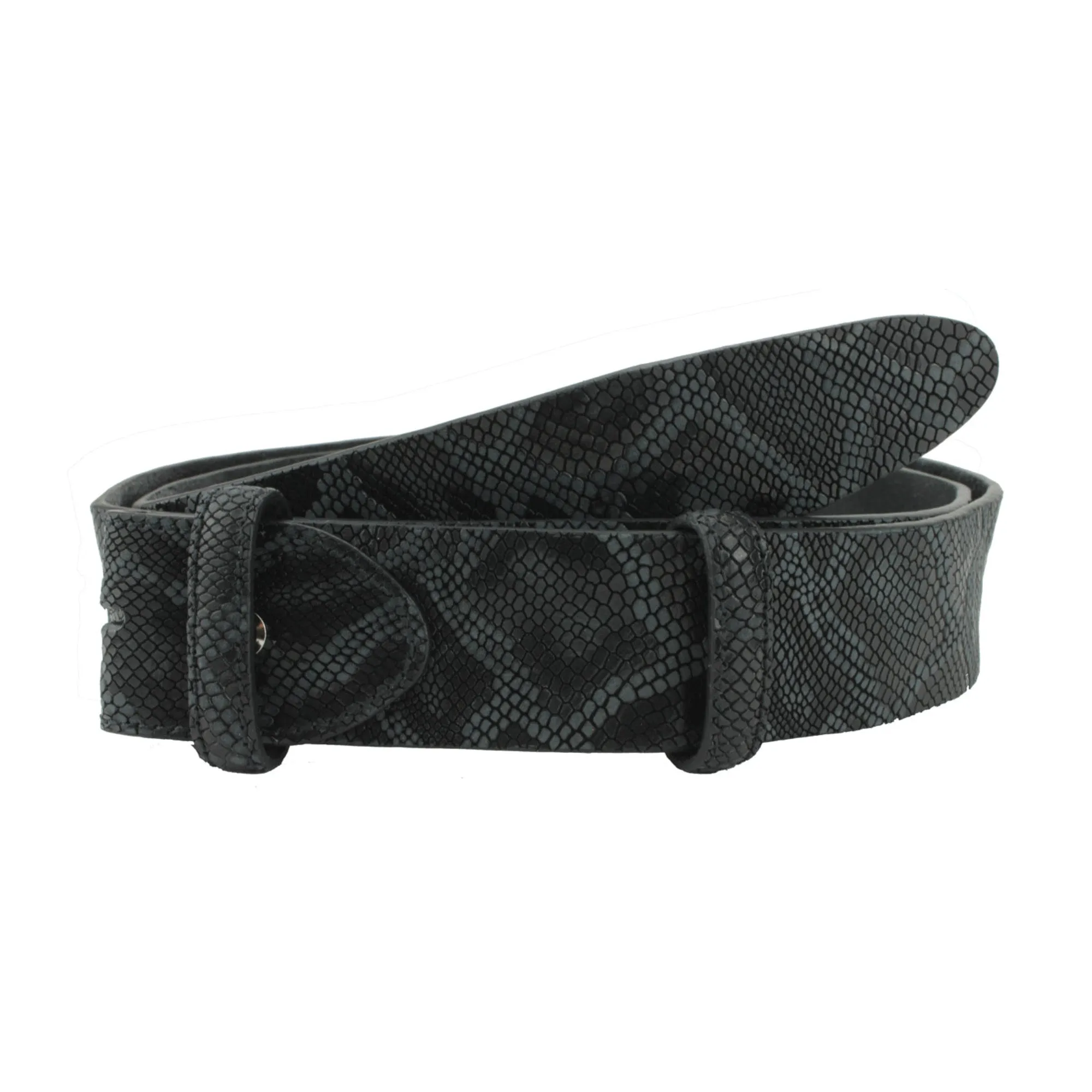 Python Texture Supple Unlined Belt Strap