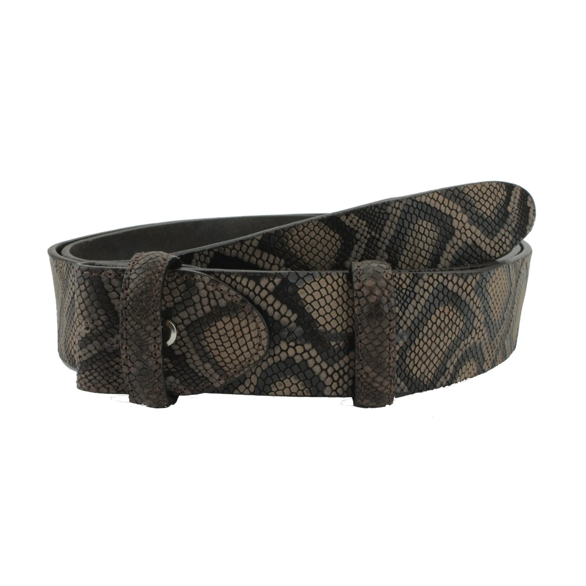 Python Texture Supple Unlined Belt Strap