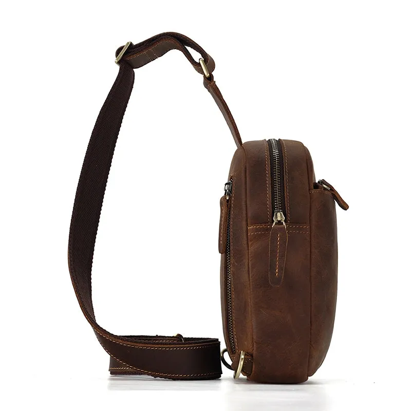 Refined Heritage Leather Sling Bag