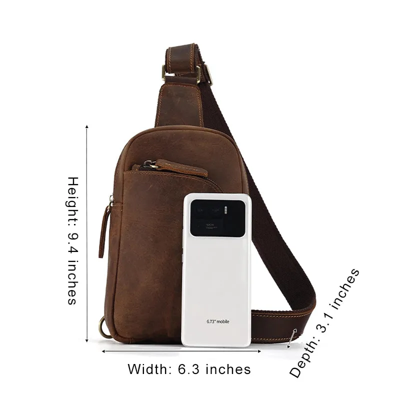 Refined Heritage Leather Sling Bag