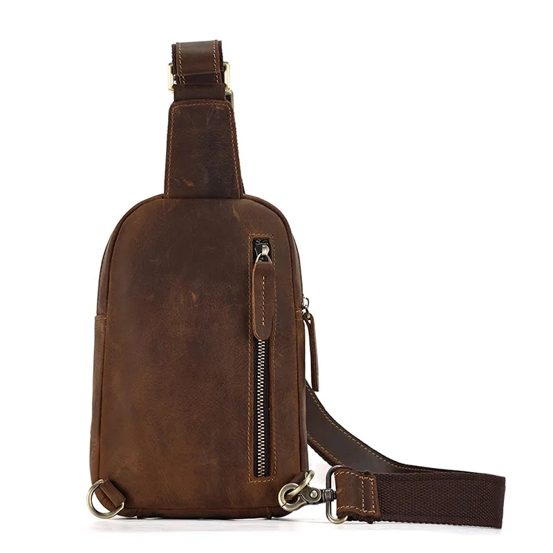 Refined Heritage Leather Sling Bag