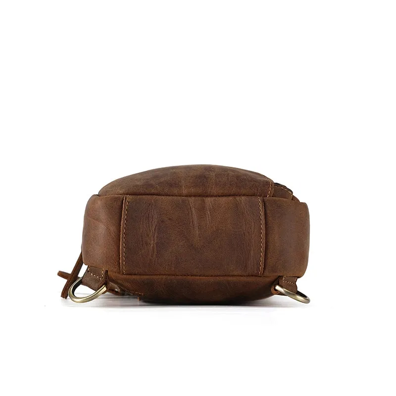 Refined Heritage Leather Sling Bag