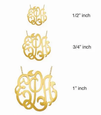 Script Monogram Necklace