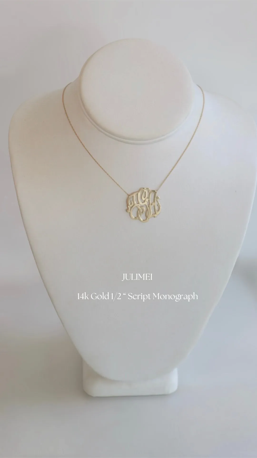 Script Monogram Necklace
