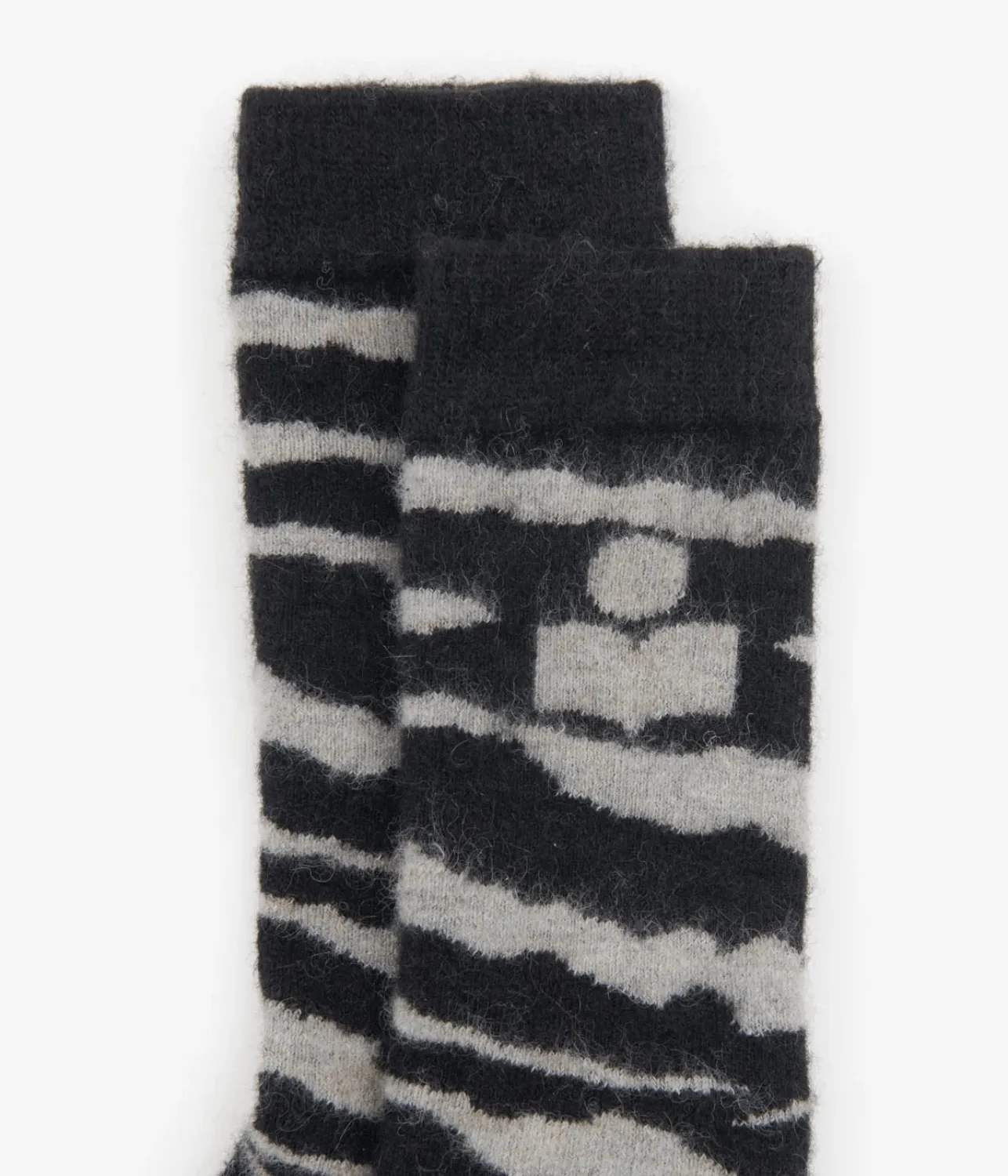 SHONA SOCKS- BLACK/BEIGE