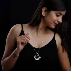 Silver Hammered Necklace