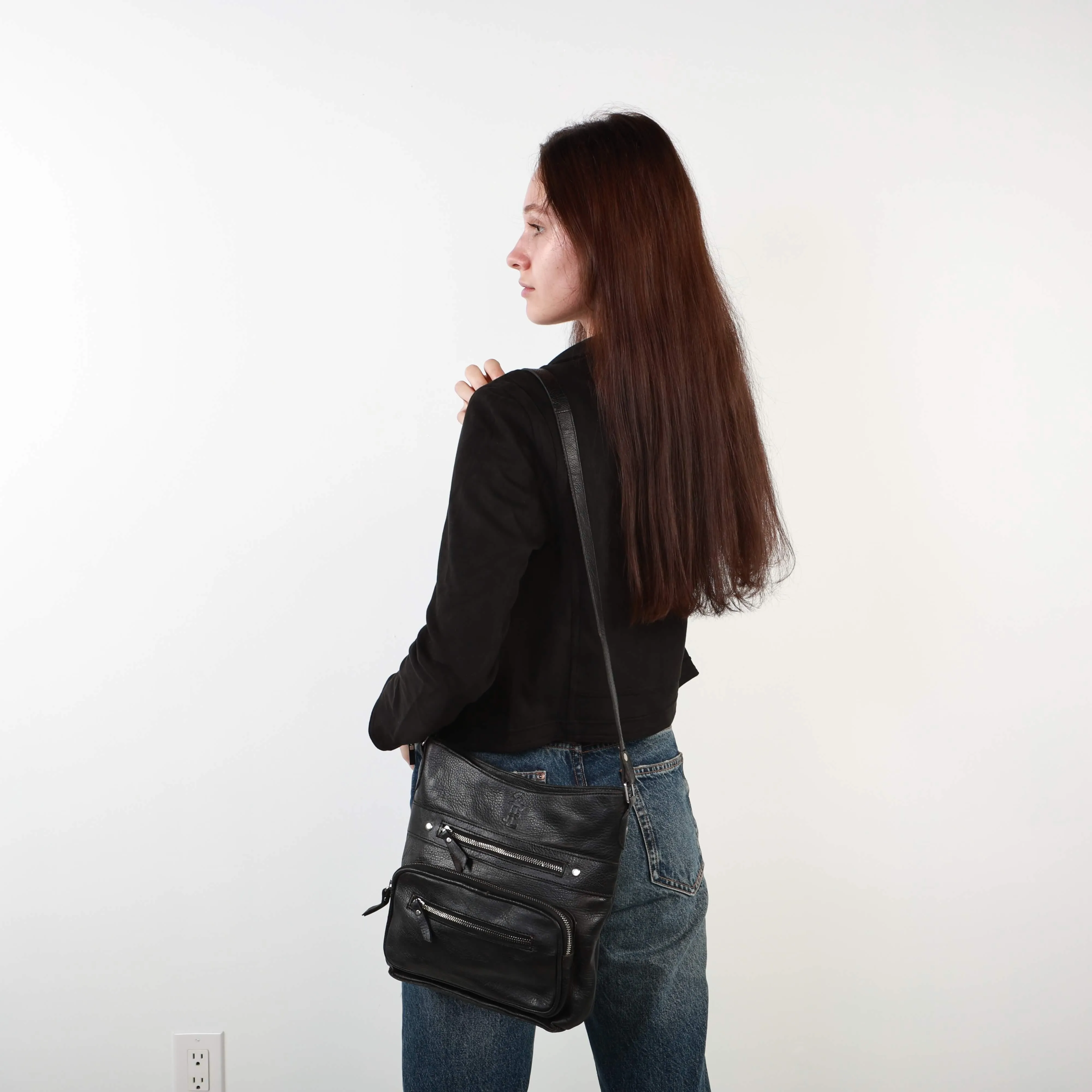 Slim Leather Crossbody