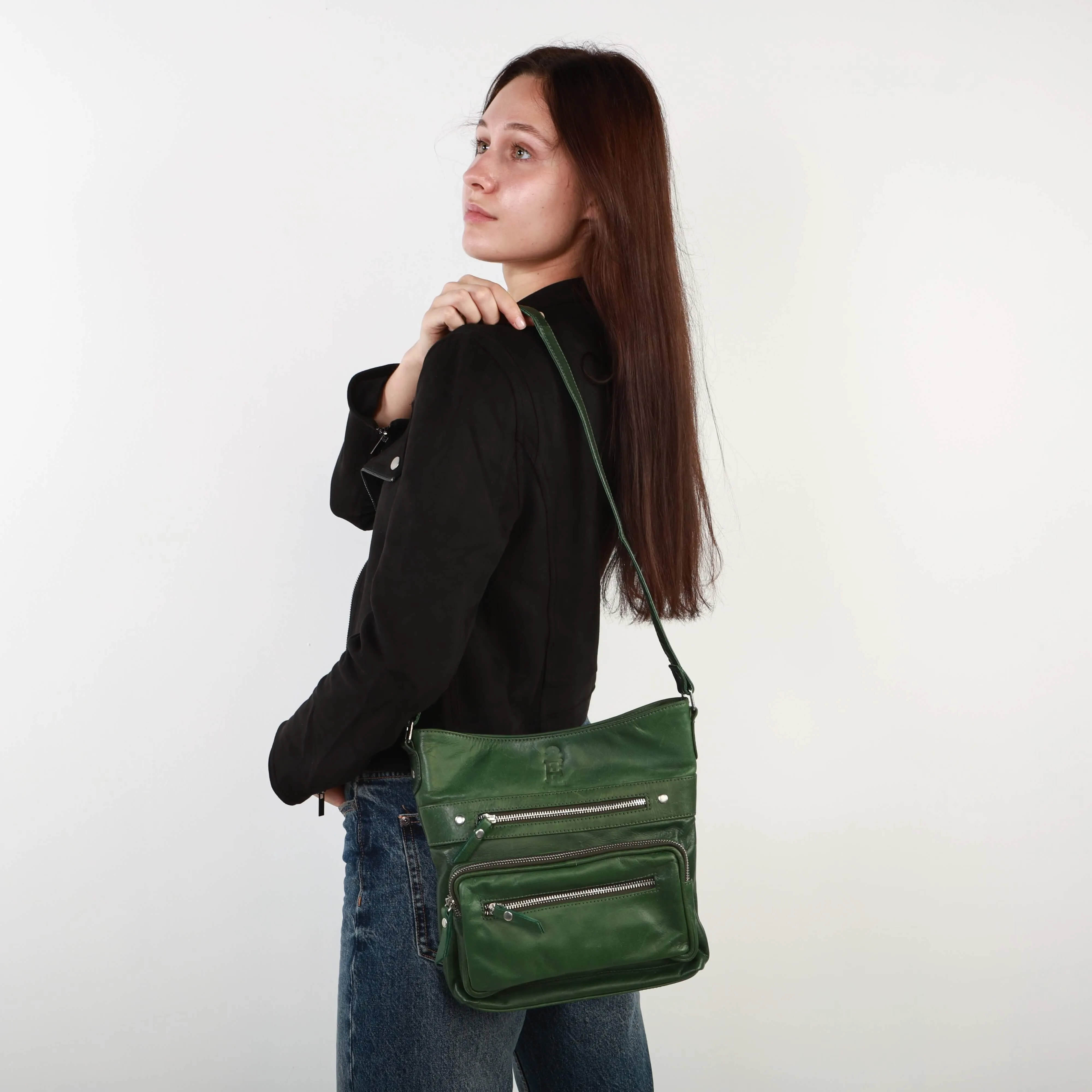 Slim Leather Crossbody