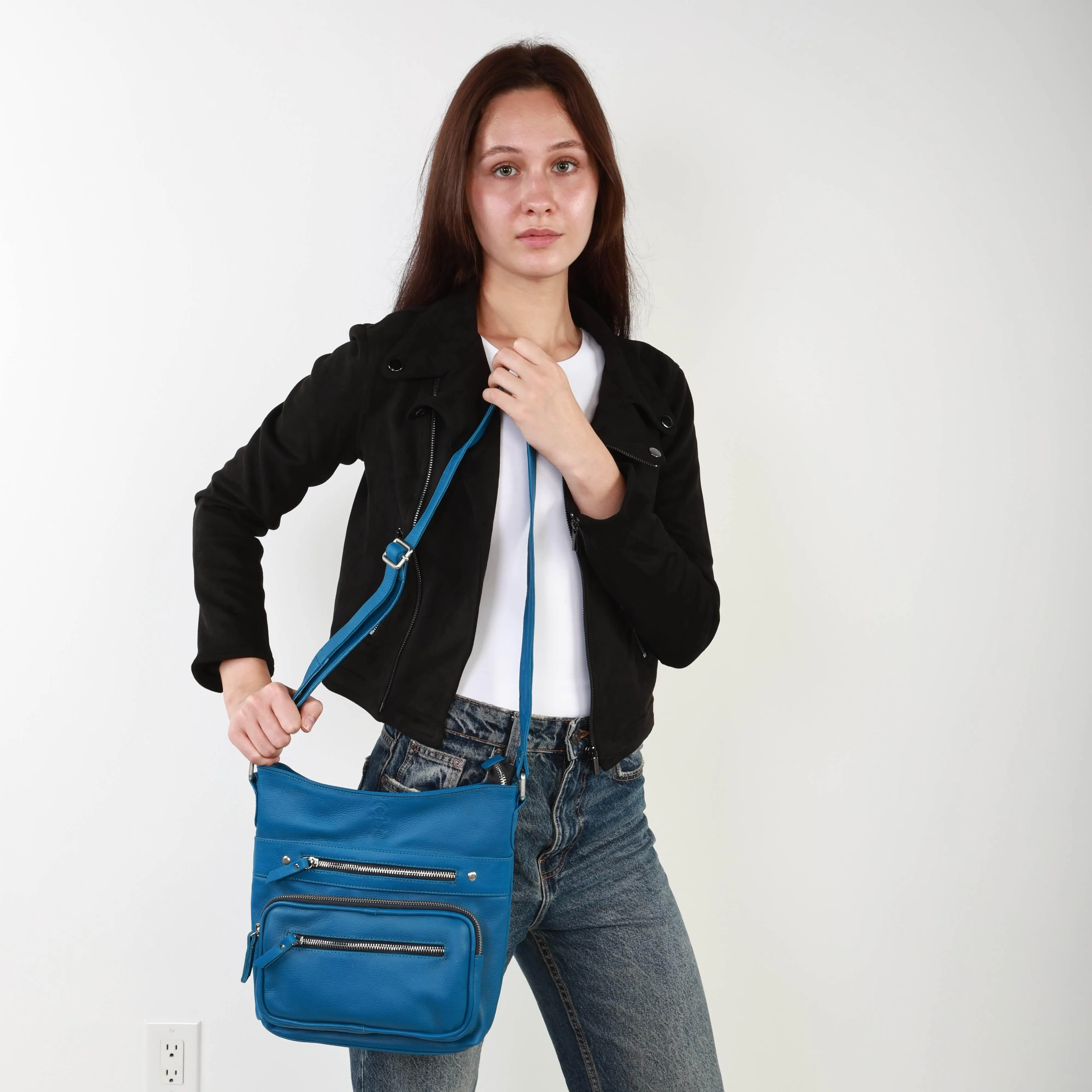Slim Leather Crossbody