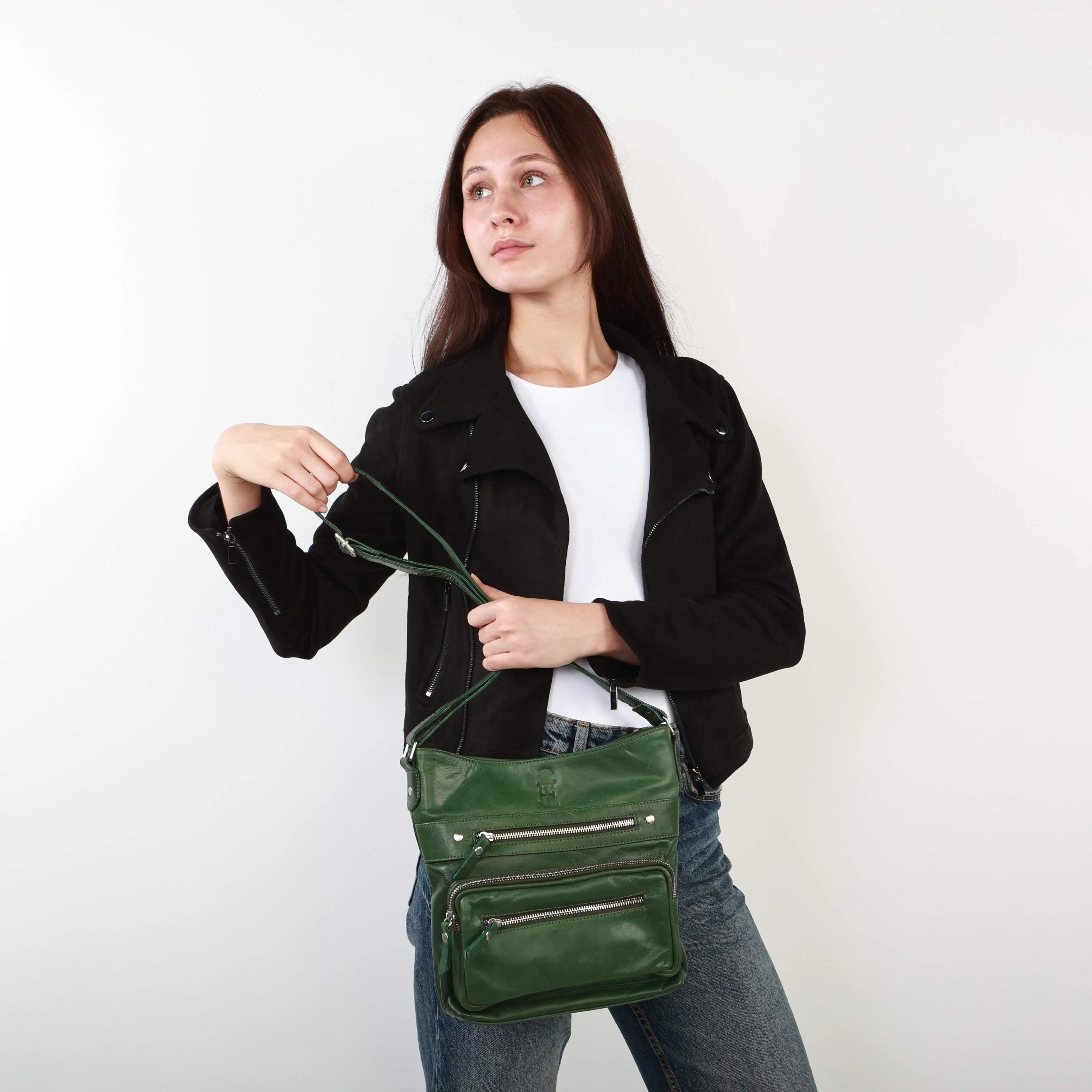 Slim Leather Crossbody