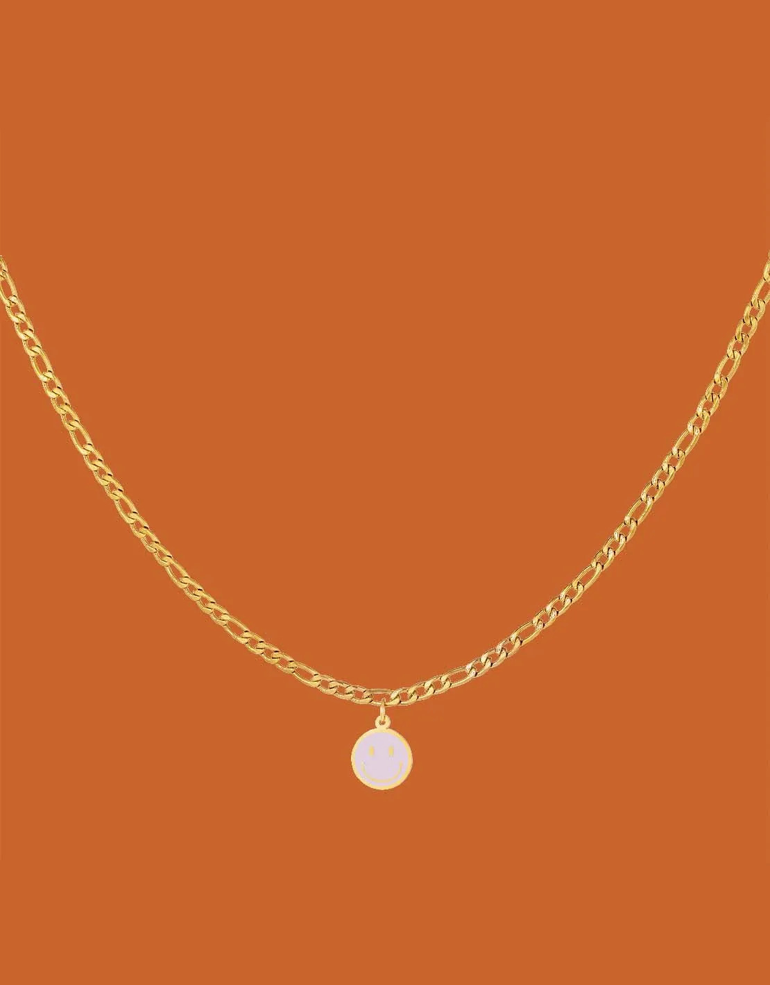 smiley pendant necklace