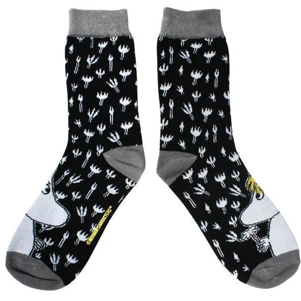 Socks Moomin Black Printed