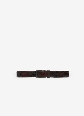 Space Dyed Woven Belt Chocolate