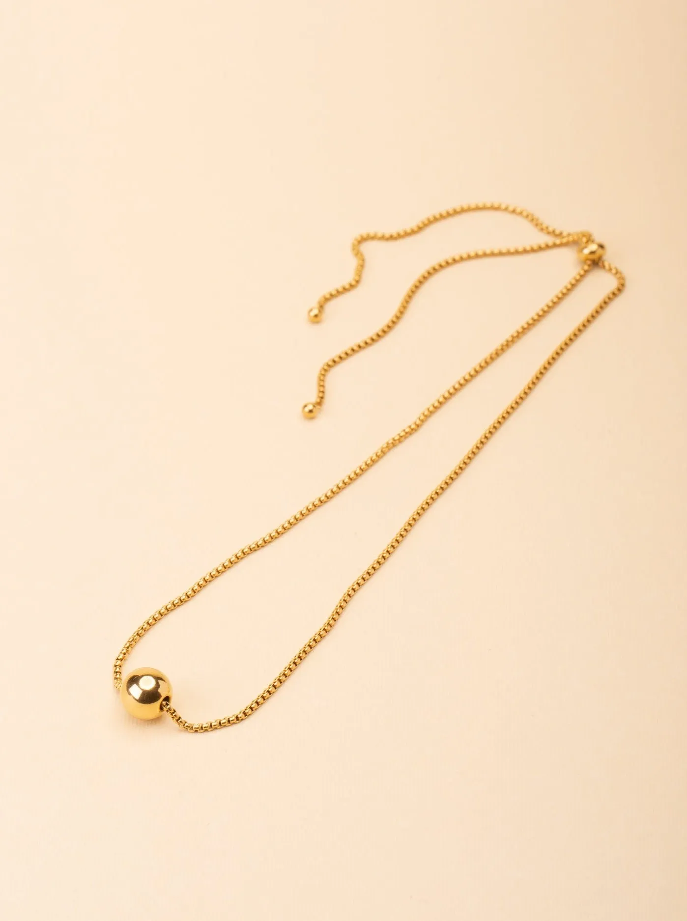 Statement Ball Box Chain Necklace