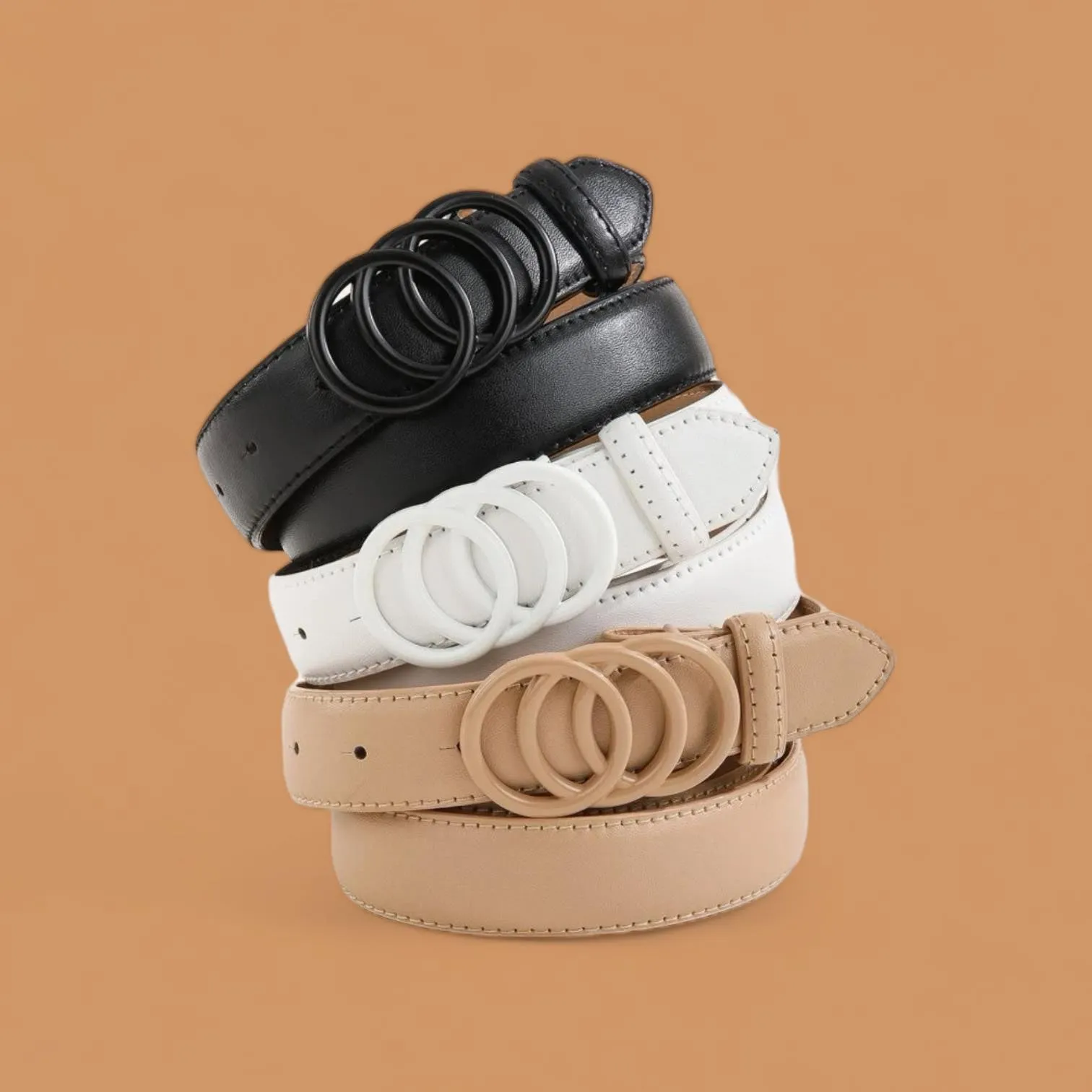 TAILLE 3pc Set 1” Special Decor Buckle Belts