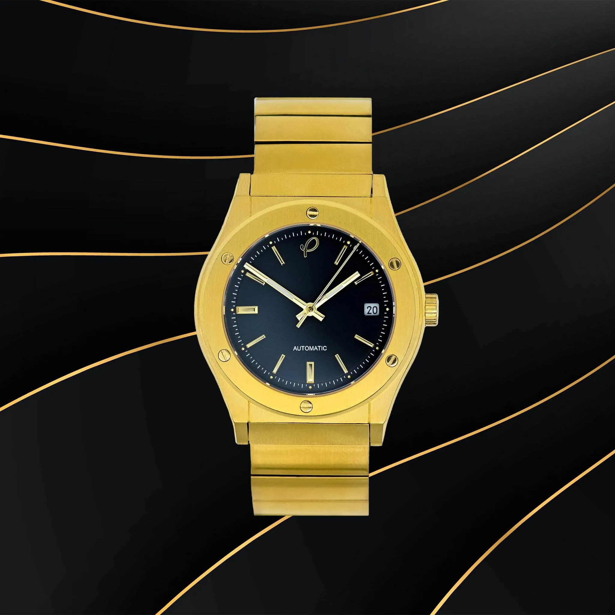The Classic Gold 38mm Watch - Black