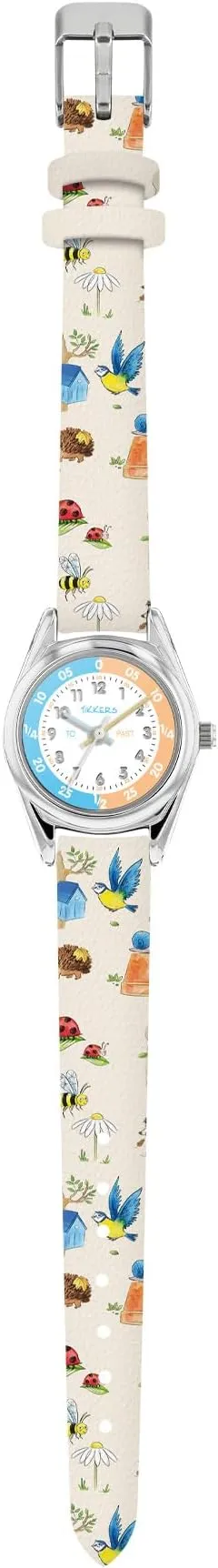 Tikkers RSPB x Wild Things Printed Strap Kids Time Teacher Watch